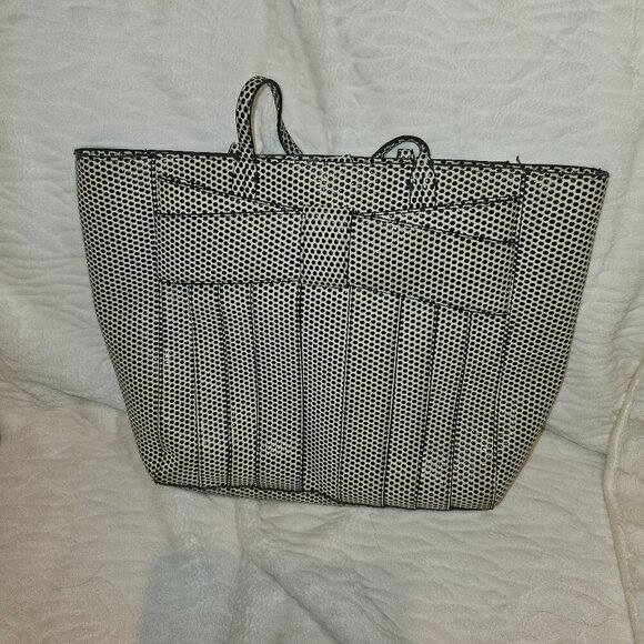 ZAC Zac Posen Medium Tote – Cream & Black Polka Dot - Picture 1 of 2